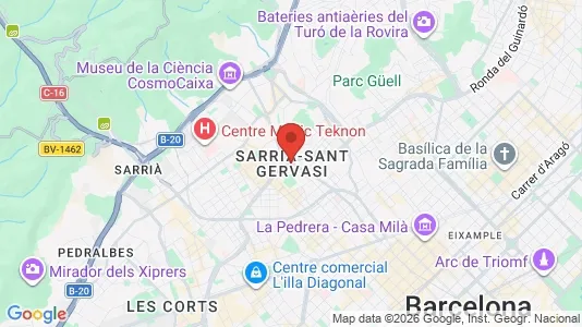 Apartments for rent in Barcelona Sarrià-St. Gervasi - Photo from Google Street View