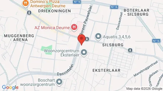 Apartments for rent i Antwerp Deurne - kort over placeringen