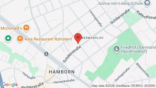 Apartments for rent i Duisburg - kort over placeringen