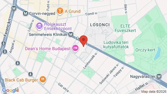 Apartments for rent in Budapest Ferencváros - Photo from Google Street View