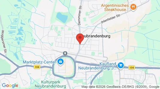 Apartments for rent i Mecklenburgische Seenplatte - kort over placeringen