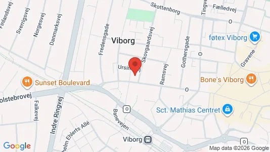 Apartments for rent i Viborg - kort over placeringen