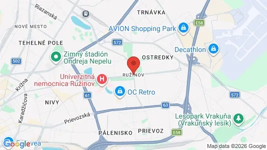 Apartments for rent in Bratislava Ružinov - Photo from Google Street View