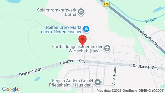 Apartments for rent i Leipzig - kort over placeringen