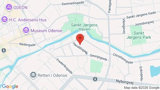 Apartments for rent i Odense C - kort over placeringen