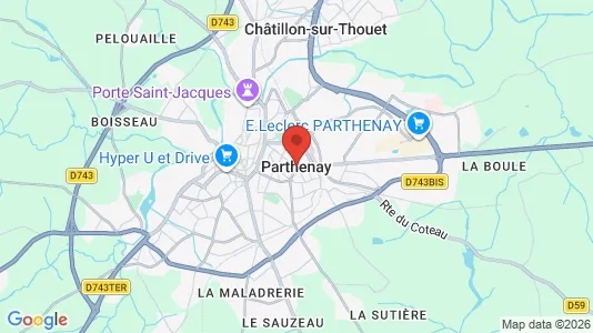 Apartments for rent in Parthenay - Photo from Google Street View