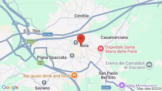 Apartments for rent i Nola - kort over placeringen