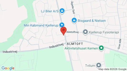 Apartments for rent i Kjellerup - kort over placeringen