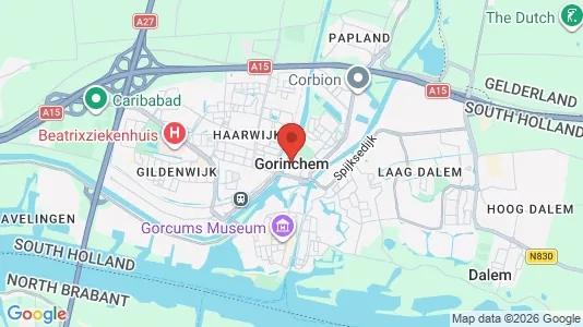 Apartments for rent i Gorinchem - kort over placeringen