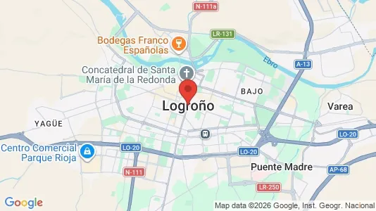 Apartments for rent i Logroño - kort over placeringen