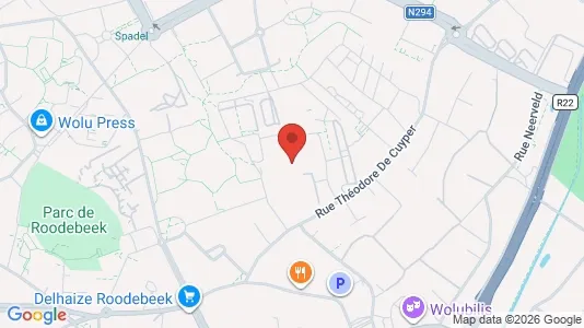 Apartments for rent i Brussels Sint-Lambrechts-Woluwe - kort over placeringen