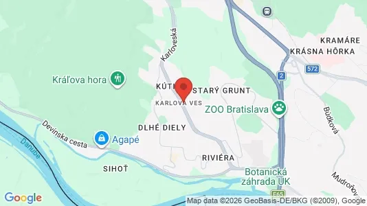 Apartments for rent in Bratislava Karlova Ves - Photo from Google Street View