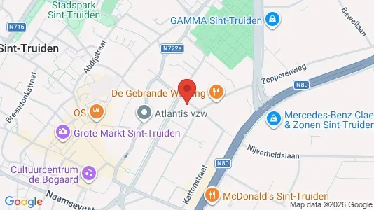 Apartments for rent i Sint-Truiden - kort over placeringen