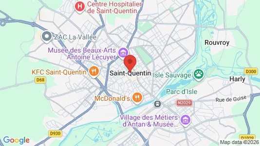 Apartments for rent i Saint-Quentin - kort over placeringen
