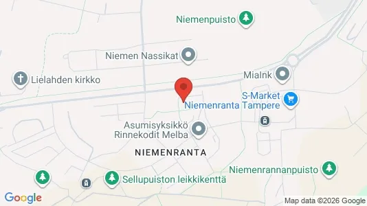 Apartments for rent i Tampere Luoteinen - kort over placeringen