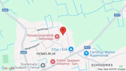 Apartments for rent i Temse - kort over placeringen