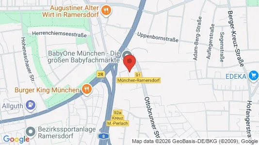 Apartments for rent i Munich Ramersdorf-Perlach - kort over placeringen