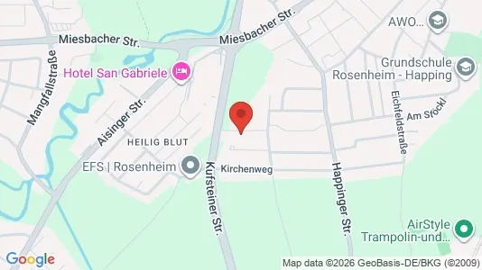 Apartments for rent i Rosenheim - kort over placeringen