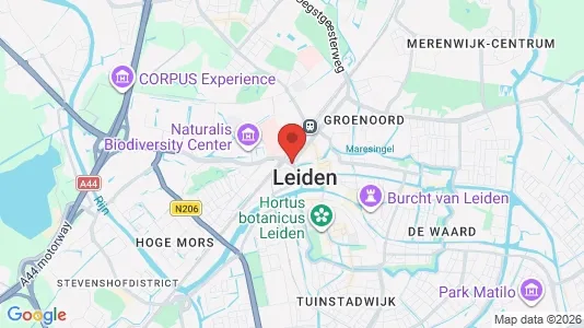 Rooms for rent i Leiden - kort over placeringen