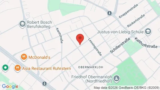 Apartments for rent i Duisburg - kort over placeringen