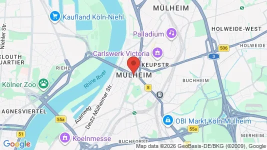 Apartments for rent in Cologne Mülheim - Photo from Google Street View