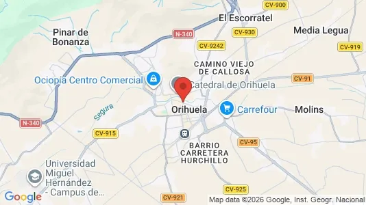 Apartments for rent i Orihuela - kort over placeringen