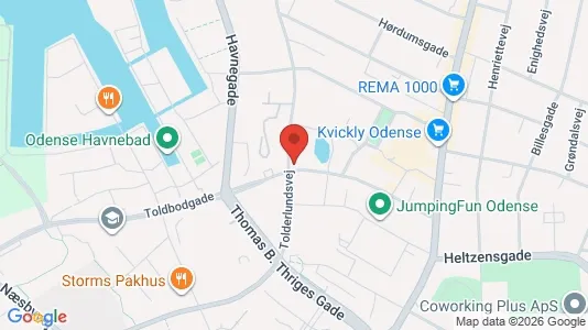 Apartments for rent i Odense C - kort over placeringen
