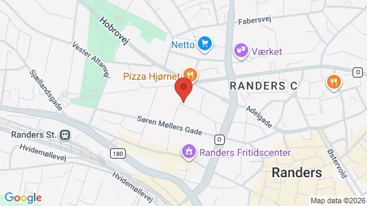 Apartments for rent i Randers C - kort over placeringen