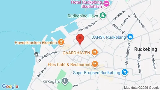 Apartments for rent i Rudkøbing - kort over placeringen