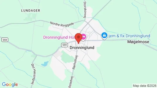 Houses for rent i Dronninglund - kort over placeringen