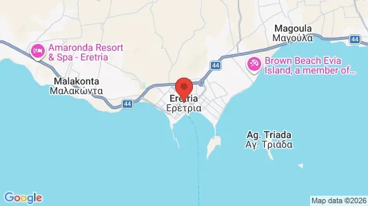 Houses for rent i Eretria - kort over placeringen