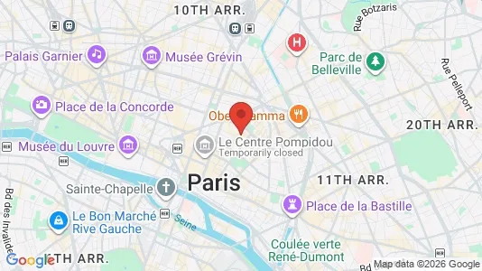 Apartments for rent i Paris 3ème arrondissement - Marais - kort over placeringen