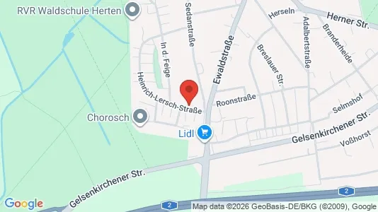Apartments for rent i Recklinghausen - kort over placeringen