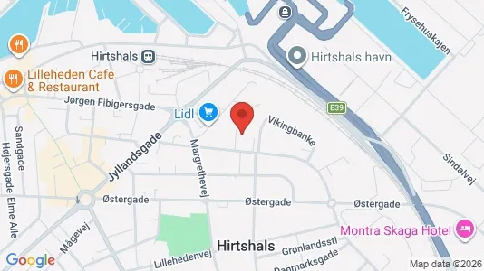 Apartments for rent i Hirtshals - kort over placeringen