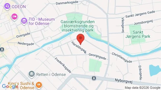 Apartments for rent i Odense C - kort over placeringen