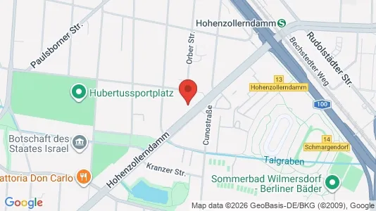 Rooms for rent i Berlin Charlottenburg-Wilmersdorf - kort over placeringen