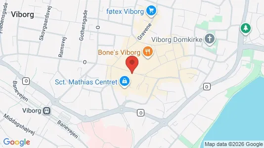 Apartments for rent i Viborg - kort over placeringen
