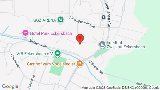 Apartments for rent i Zwickau - kort over placeringen