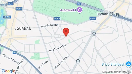 Apartments for rent i Brussels Etterbeek - kort over placeringen
