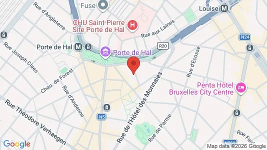 Apartments for rent i Brussels Sint-Gillis - kort over placeringen