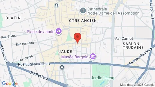 Apartments for rent i Clermont-Ferrand - kort over placeringen