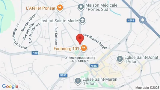 Apartments for rent i Aarlen - kort over placeringen