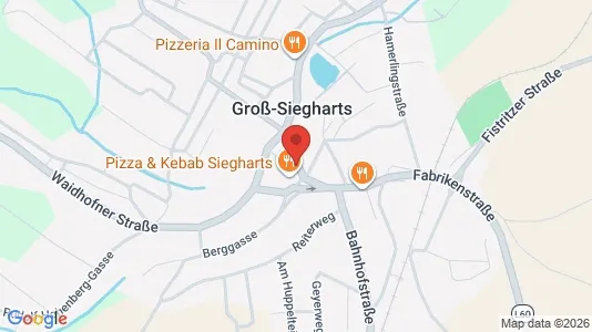 Apartments for rent i Groß-Siegharts - kort over placeringen
