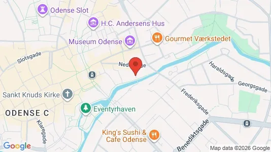 Apartments for rent i Odense C - kort over placeringen