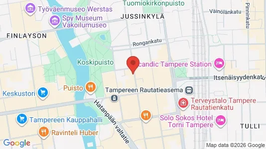 Apartments for rent i Tampere Keskinen - kort over placeringen