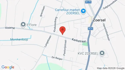 Apartments for rent i Zoersel - kort over placeringen
