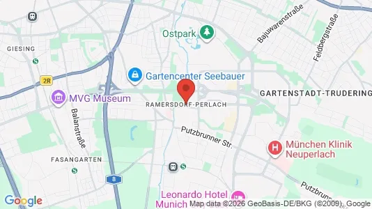 Apartments for rent i Munich Ramersdorf-Perlach - kort over placeringen