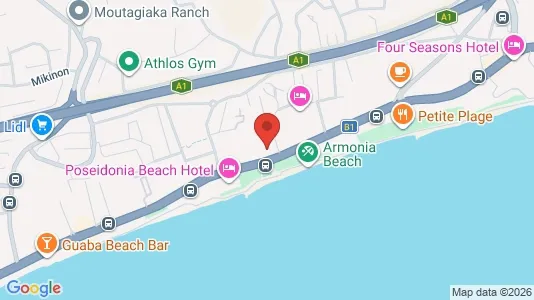 Apartments for rent i Agios Tychon Touristiki Periochi - kort over placeringen