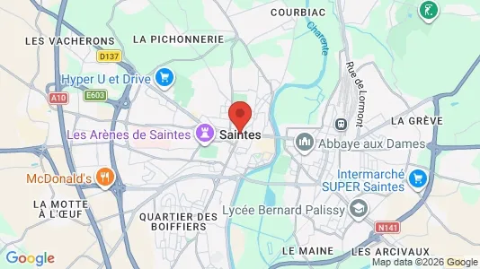 Houses for rent in Saintes - Photo from Google Street View