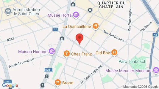 Apartments for rent i Brussels Elsene - kort over placeringen